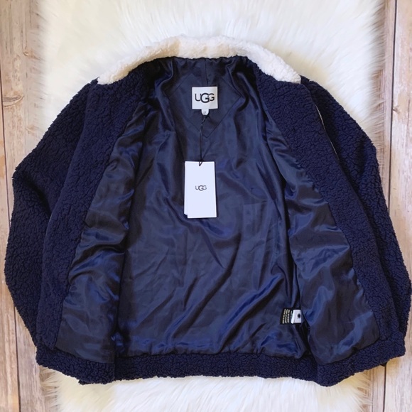 UGG Annalise Teddy Bear Chevron Jacket - Picture 3 of 6